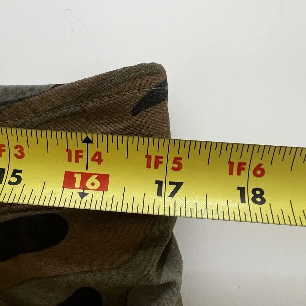 Wrangler Outdoor Camo Hiking Pants Mens 36x30 Tag 34x26 Measured Zip Pockets